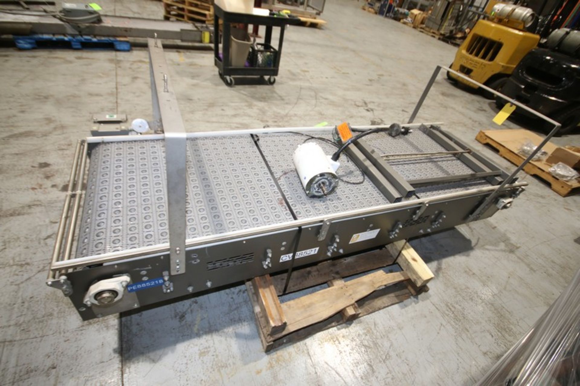 Multi Conveyor LLC 100" L x 29" W S/S Power Belt Conveyor, Job No. DR7F12, with Plastic Intralox - Image 3 of 4