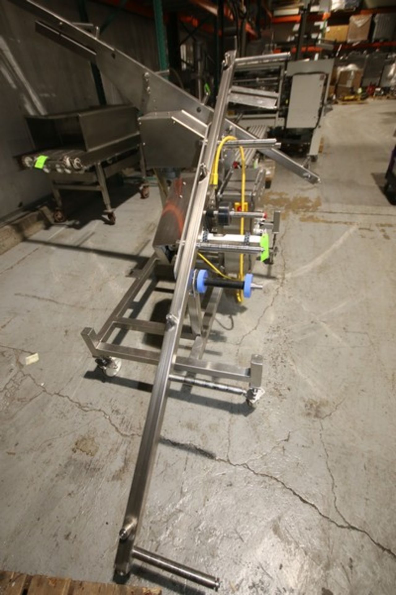 90 Degree Inclined S/S Belt Conveyor System 10” W, with Drive Motors, Control Cabinet with Allen - Image 2 of 5
