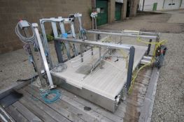 Nercon 8' L x 54" W S/S Conveyor Switch with Plastic Rex Type Belt, Baldor 1 hp/1725 rpm Drive