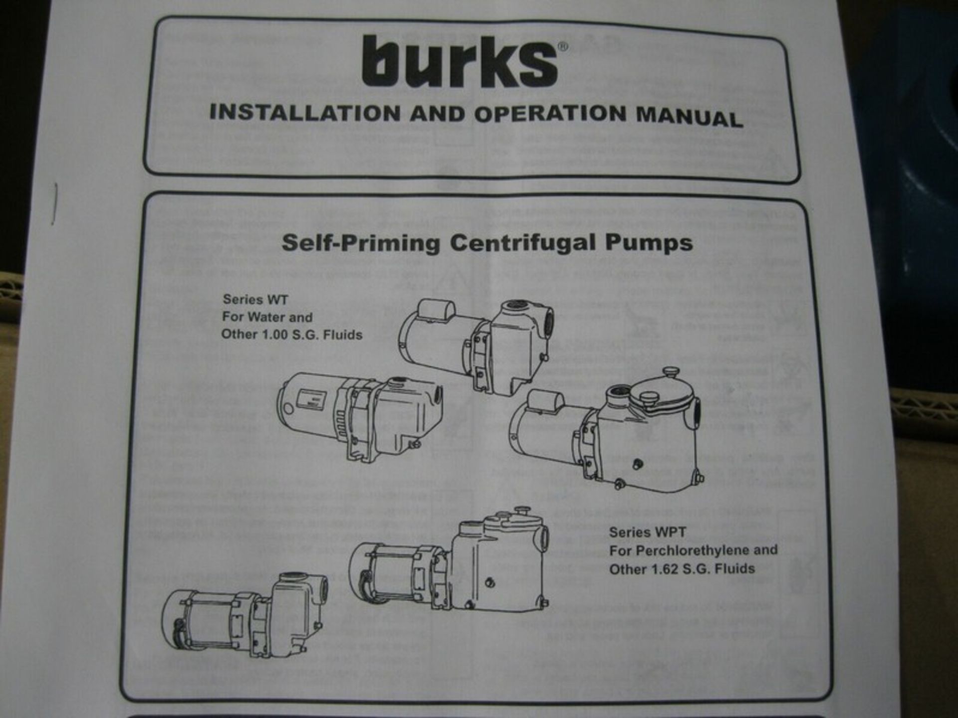 2" Crane Burks 5WT5X -09PI00 Self-Priming Centrifugal Pump 1/2 HP NEW (Located Springfield, NH)( - Image 7 of 8