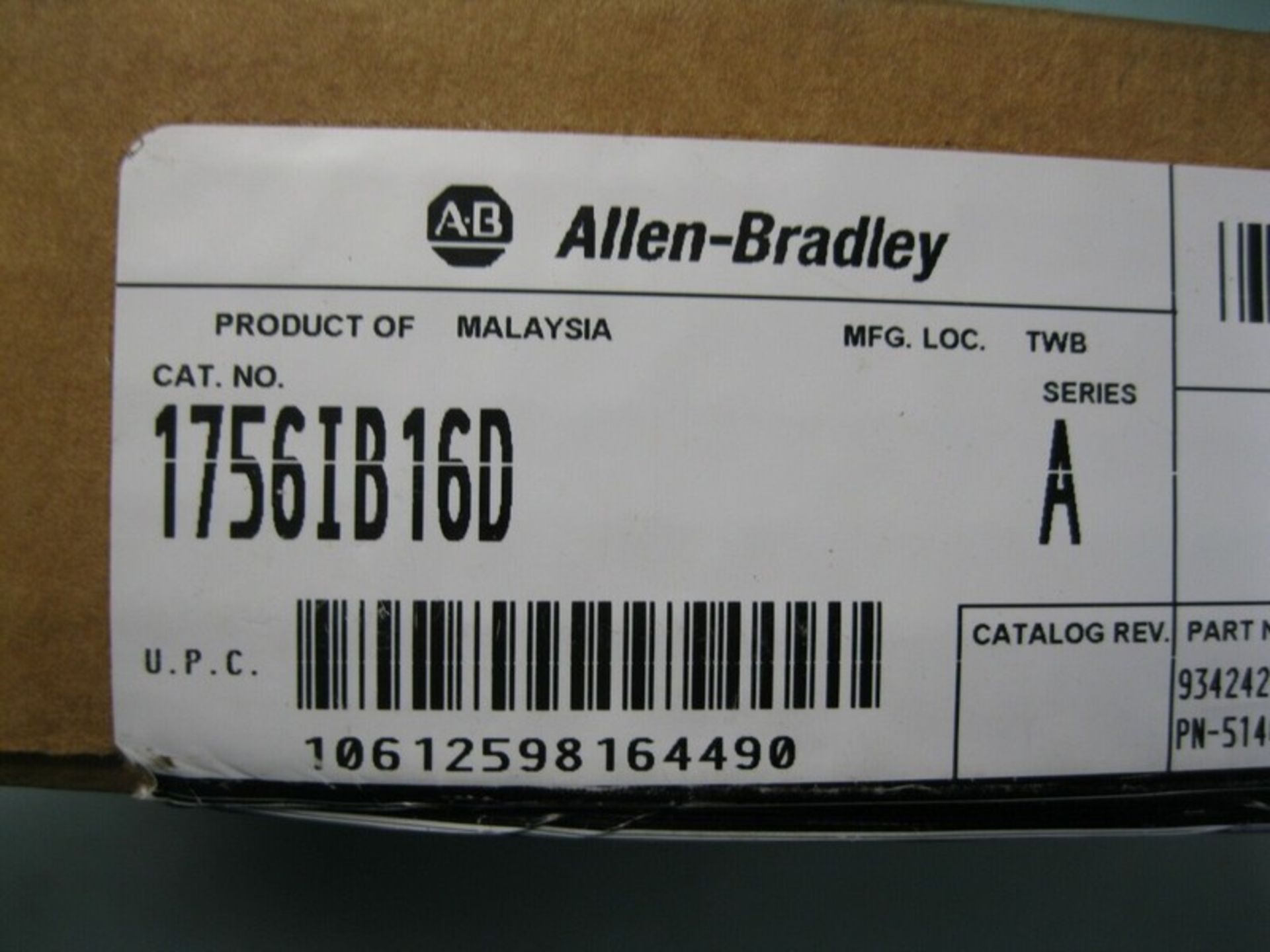 Allen-Bradley 1756-IB16D Ser A ControlLogix Input 2011 NEW (Located Springfield, NH)(Handling Fee $ - Image 4 of 4