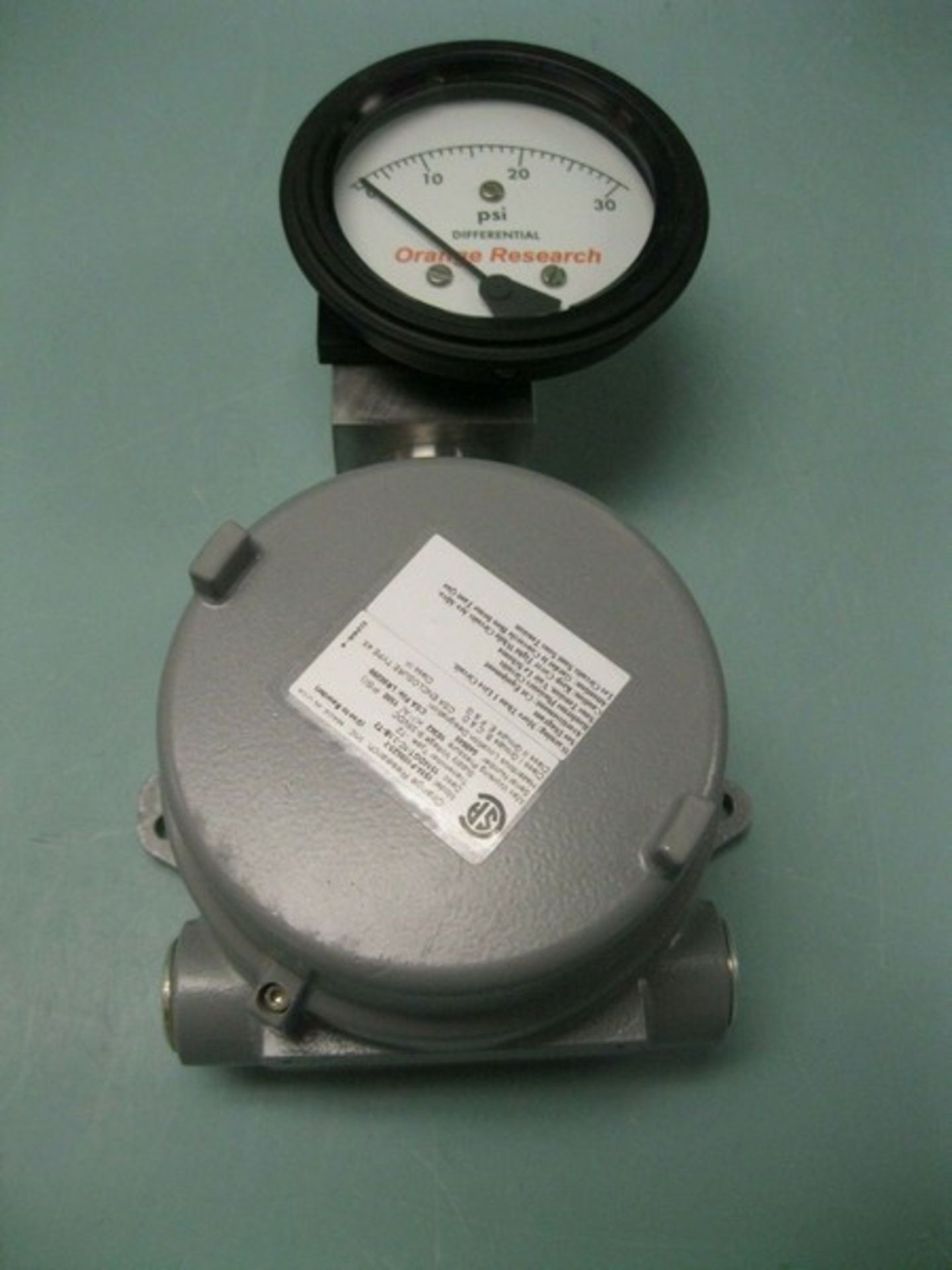 Lot of (3) Orange Research 1514 Differential Pressure Gauge 0-30 PSI NEW (Located Springfield, NH)( - Image 2 of 6