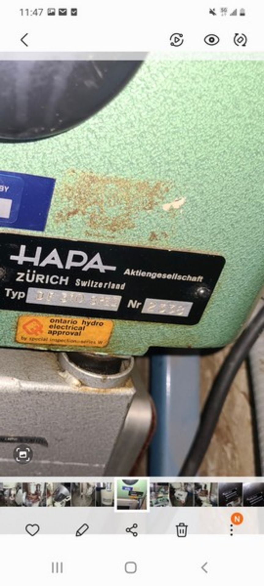 Hapa Outserter Printer, Type DP-310-SPEZ, S/N 2338, Last Used in Pharma Industry, Machine Complete - Image 2 of 2