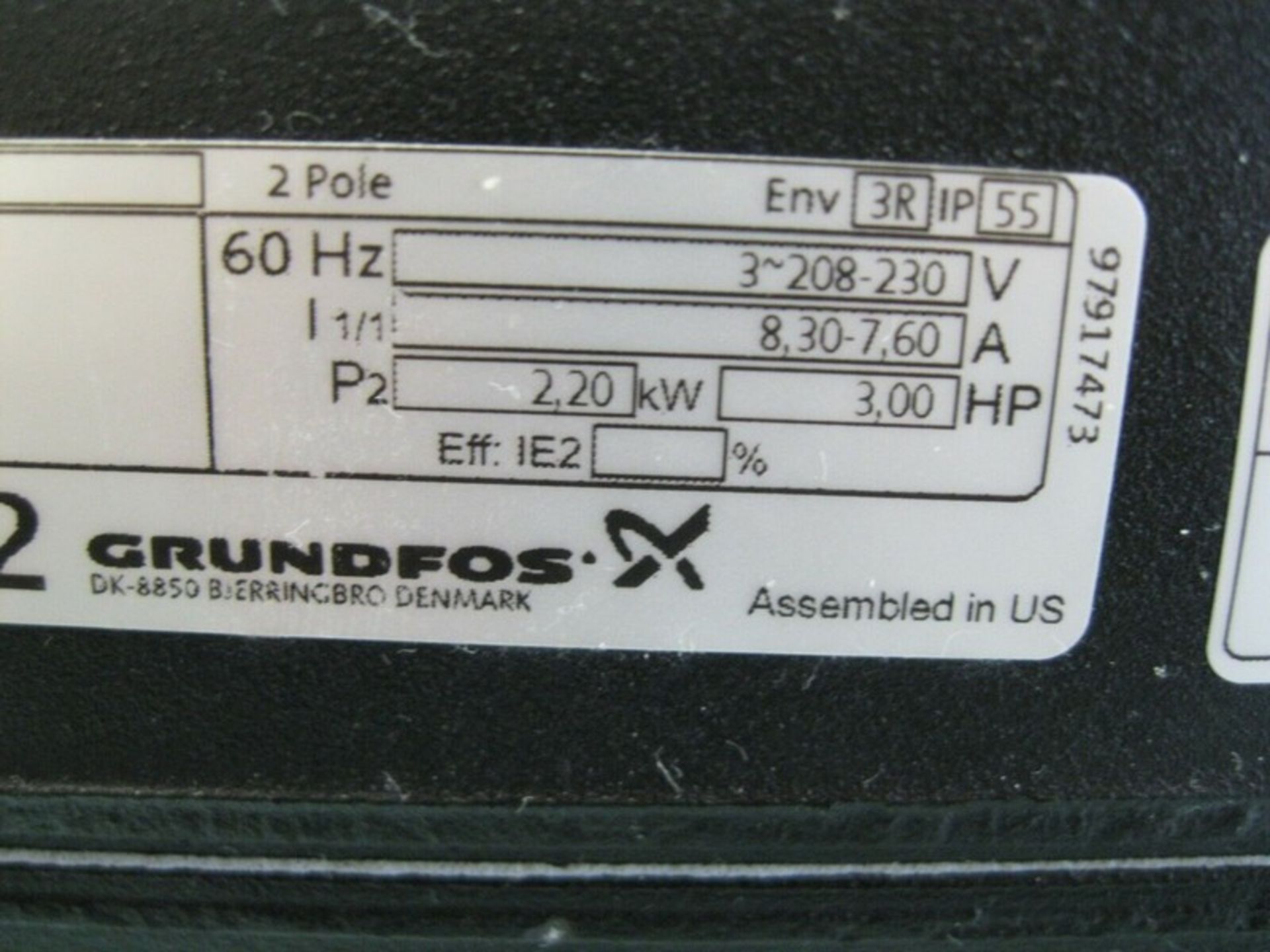 1-1/2" NPT Grundfos CME10-2 Cast Iron End Suction Pump 3 HP Motor (Located Springfield, NH)(Handling - Image 7 of 9