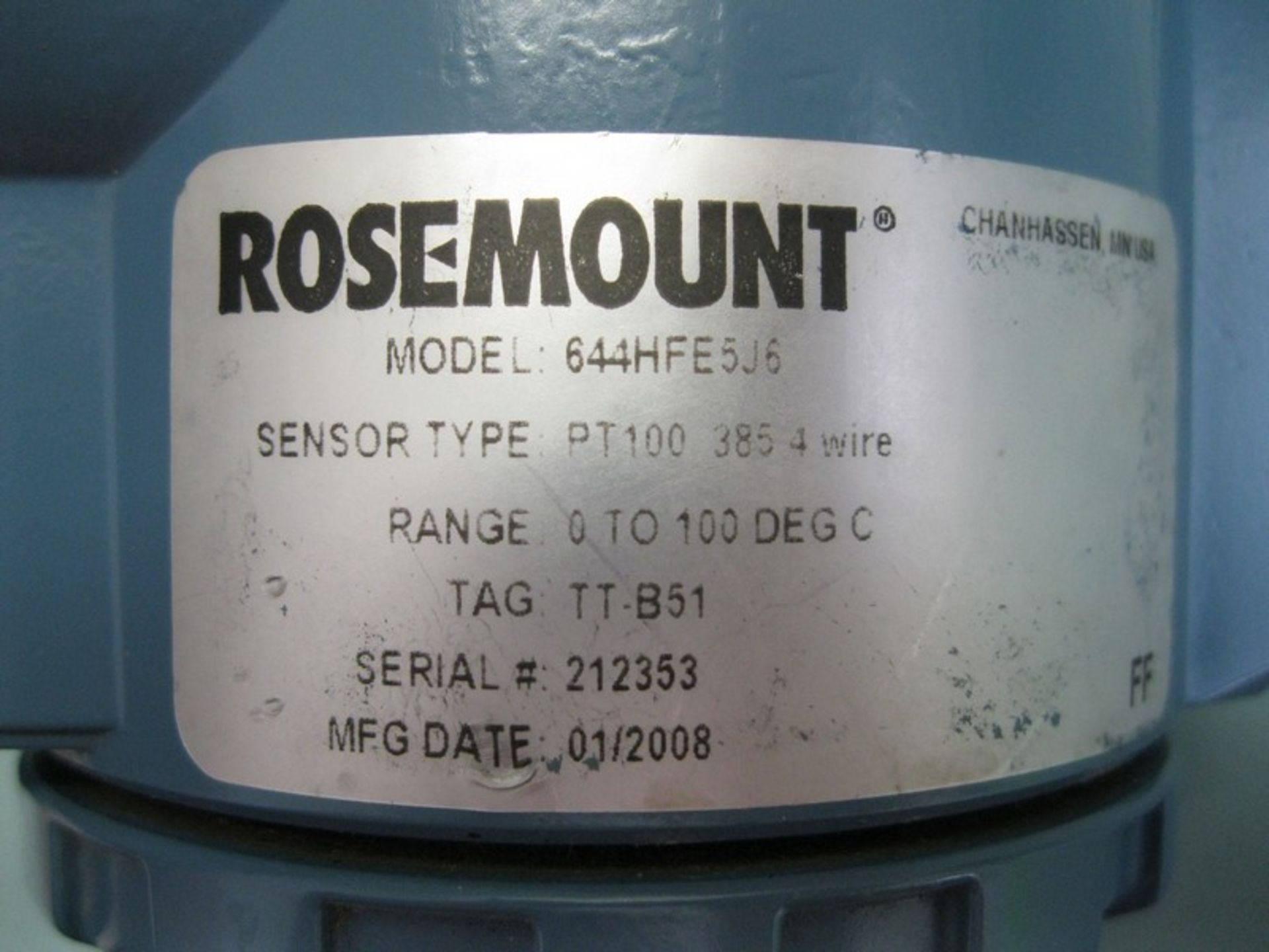 Lot (4) Rosemount 644 HFE5J6 Fieldbus Temperature Transmitter (Located Springfield, NH)(Handling Fee - Image 7 of 7