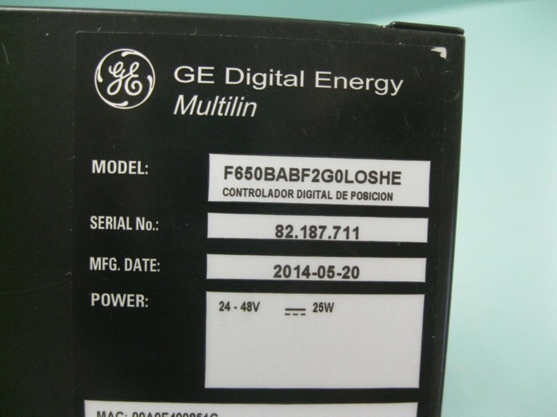 GE Multilin F650 BABF2G0LOSHE Bay Controller (Located Springfield, NH)(Handling Fee $25) (NOTE: - Image 6 of 7