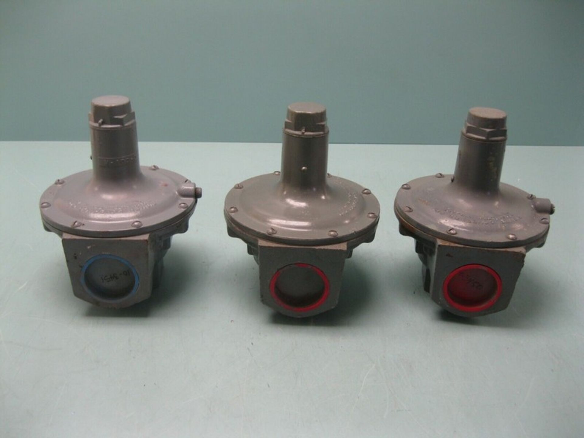 Lot (3) 2" NPT Fisher Controls 289H Relief Valve Cast Iron OLD STOCK - AS IS (Located