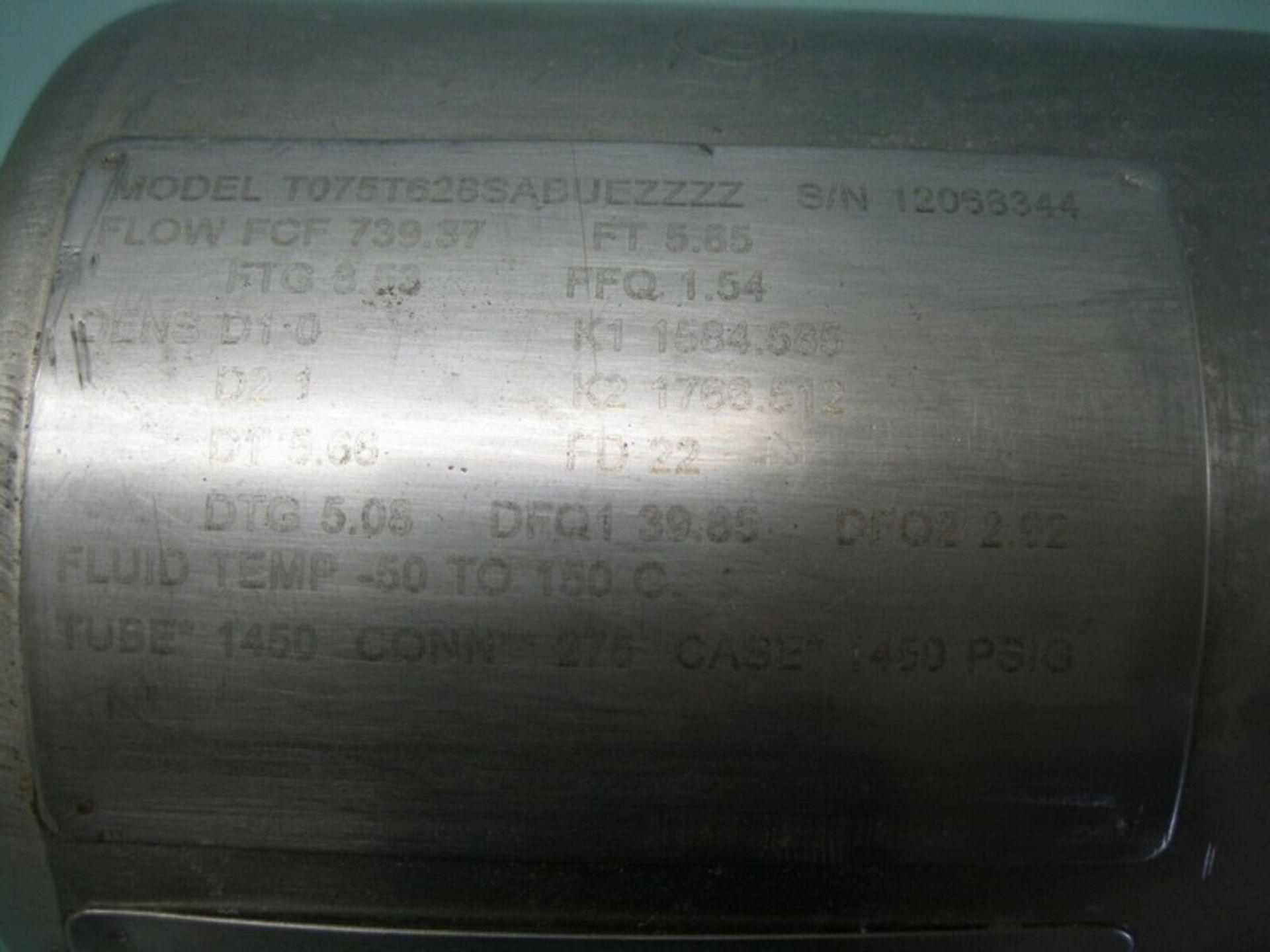1" 150# Micro Motion T075 T628SABUEZZZZ Mass Flow Sensor w/ 700 Core Processor (Located Springfield, - Image 8 of 8
