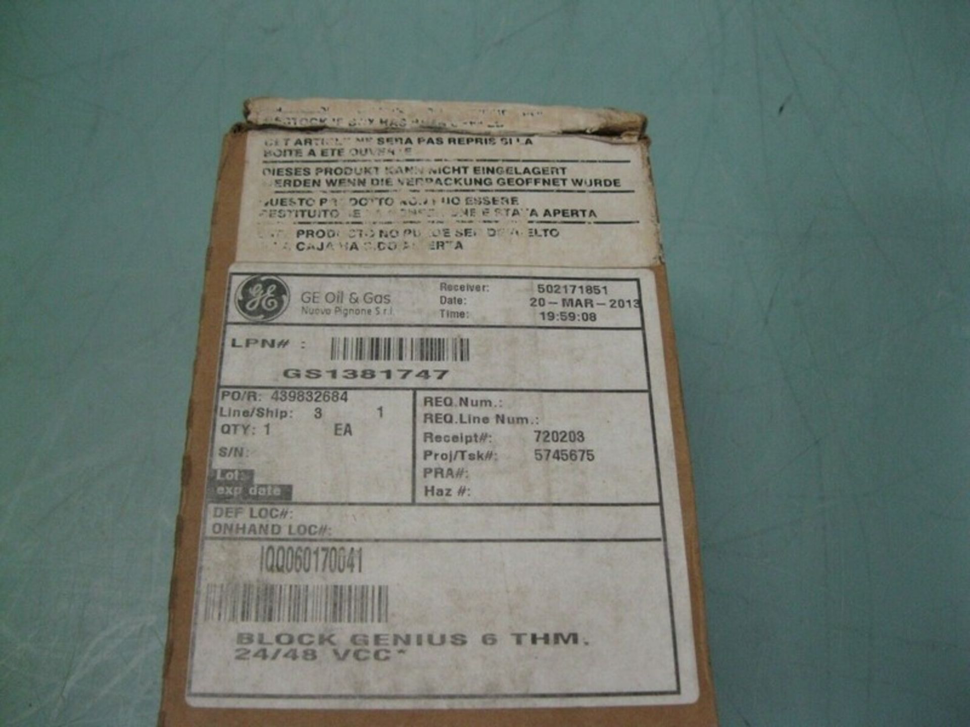 Lot of (8) GE FANUC Genius IC660BBA023 Thermocouple Input (Located Springfield, NH)(Handling Fee $ - Image 6 of 8