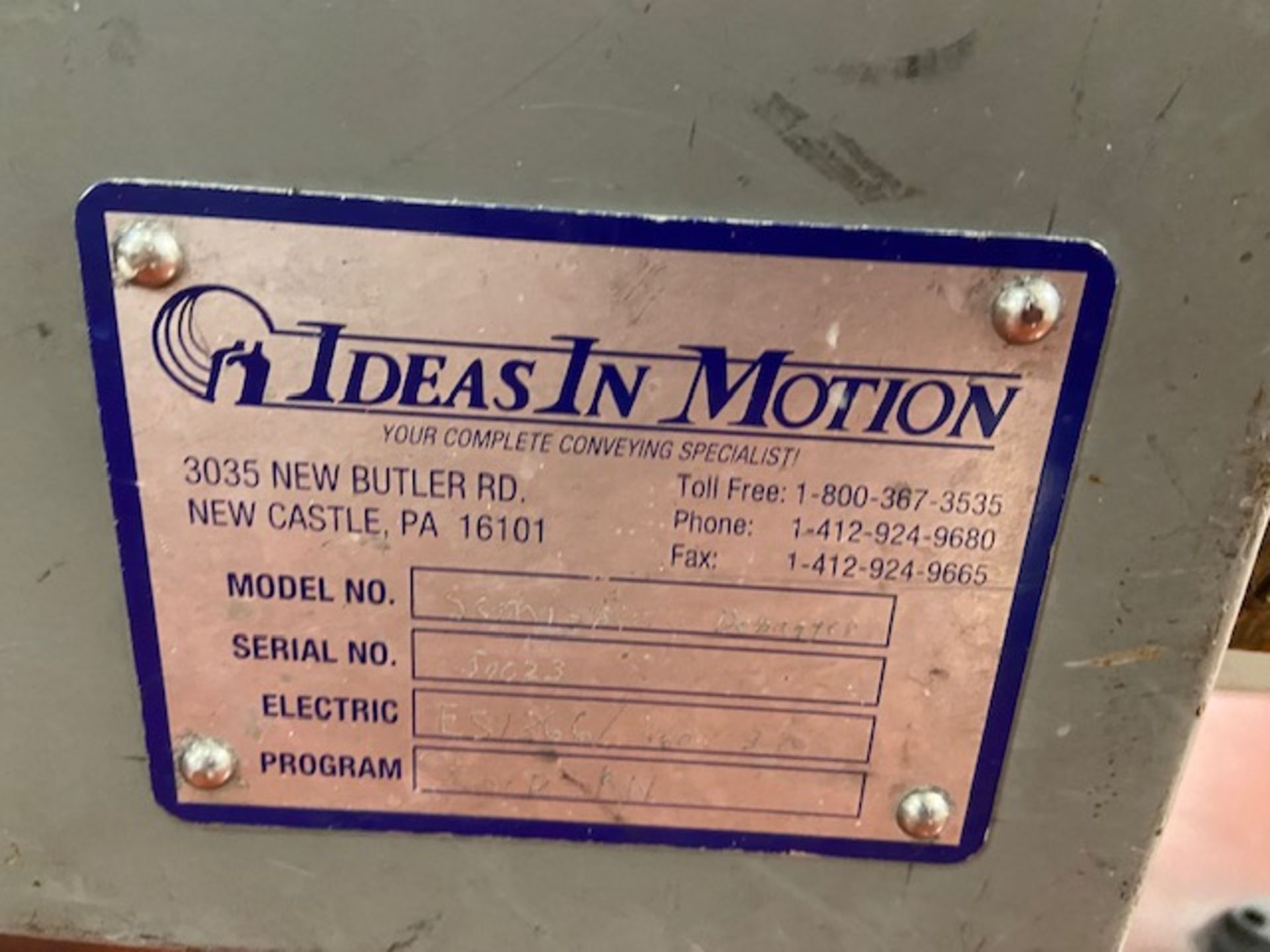 Ideas-In-Motion Semi-Automatic Debagging Table, S/N 30023, with Allen-Bradley MicroLogix 1000, - Image 5 of 9