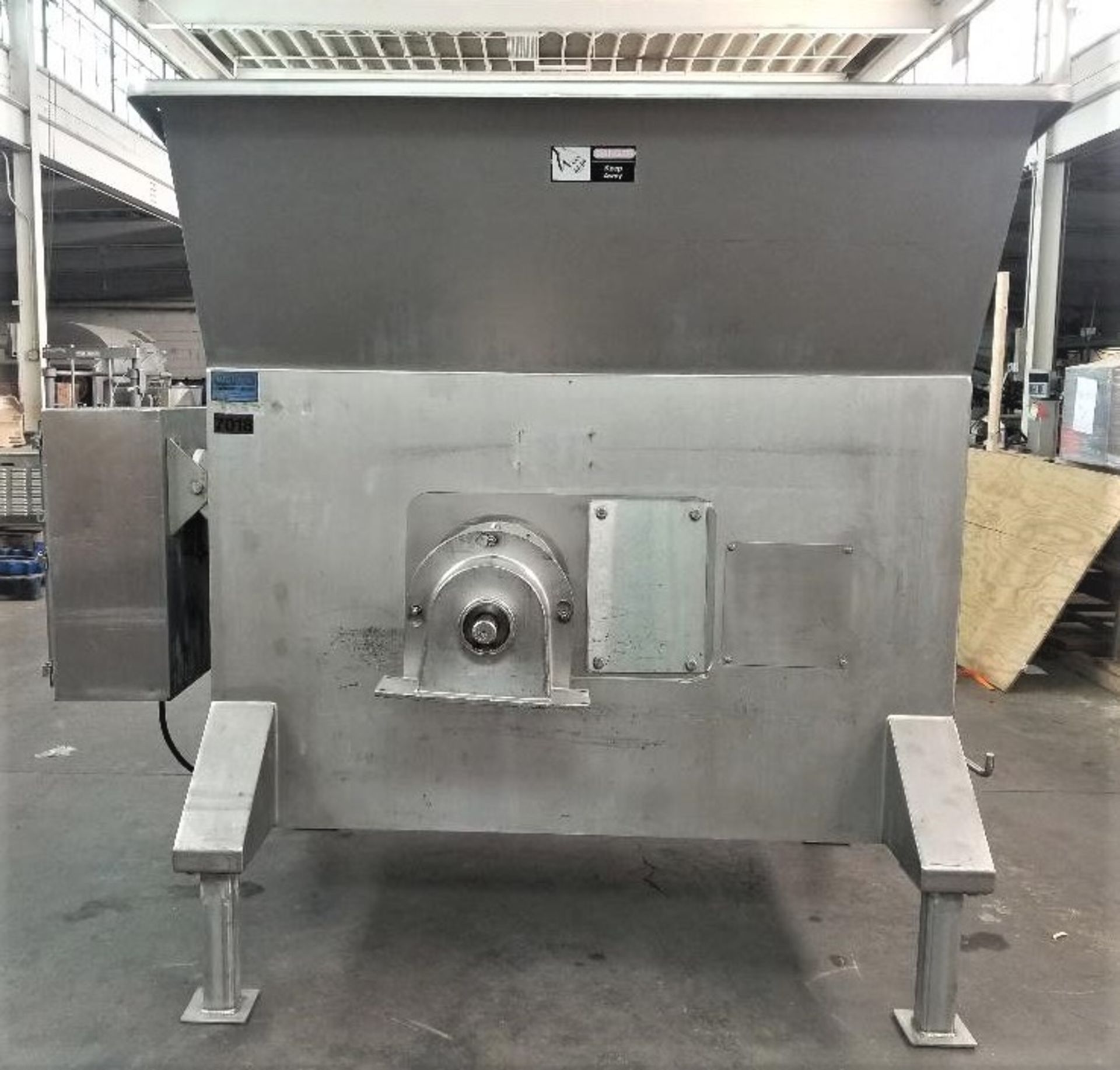 Weiler 2,000 lb. S/S Constant Flow Hopper, Model CFH, S/N 91289 with Feed Tray, Hopper Capacity 2, - Image 2 of 17