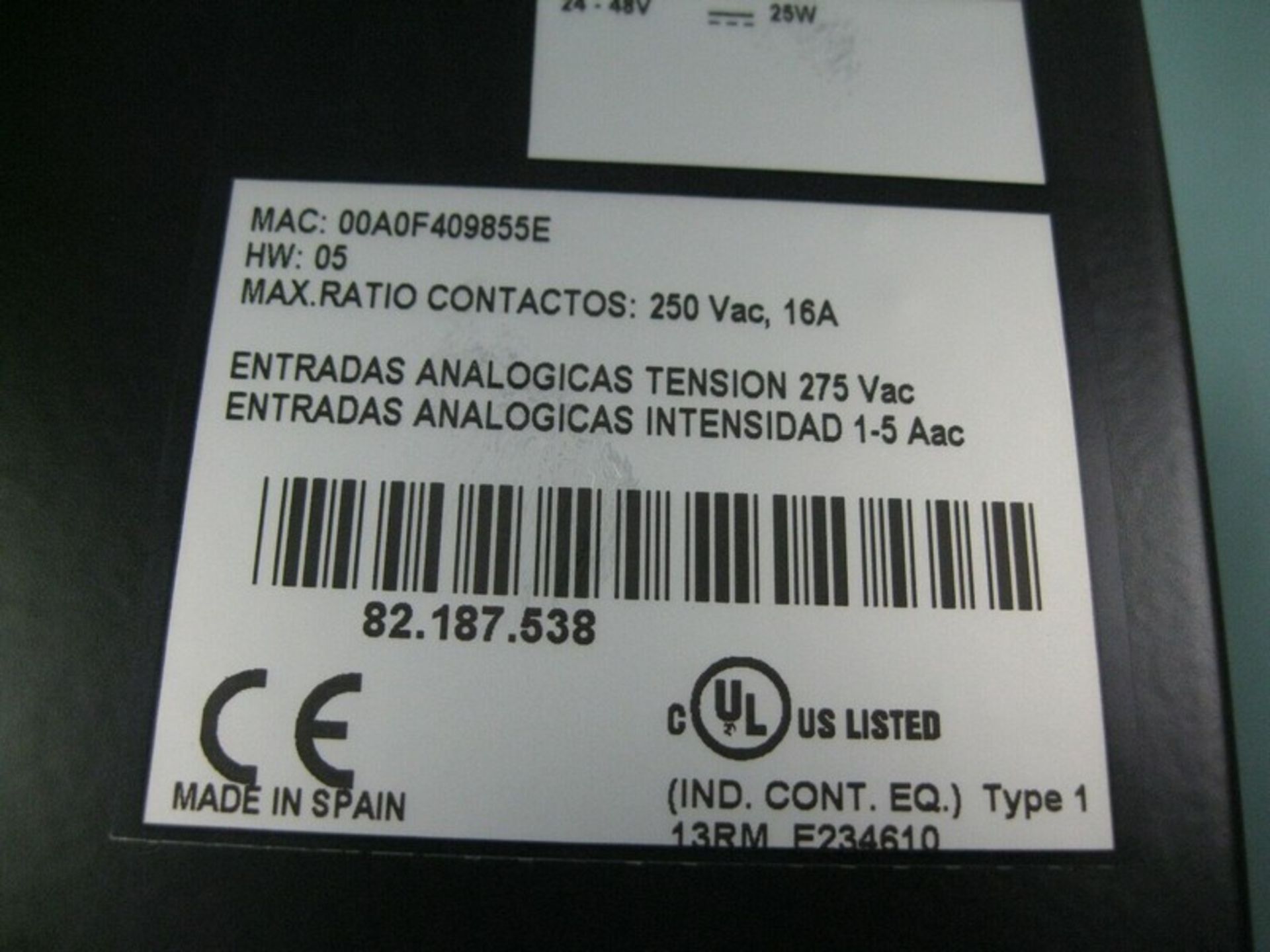 Lot of (3) GE Multilin F650 BABF2G0LOSHE Bay Controller (Located Springfield, NH)(Handling Fee $ - Image 4 of 6
