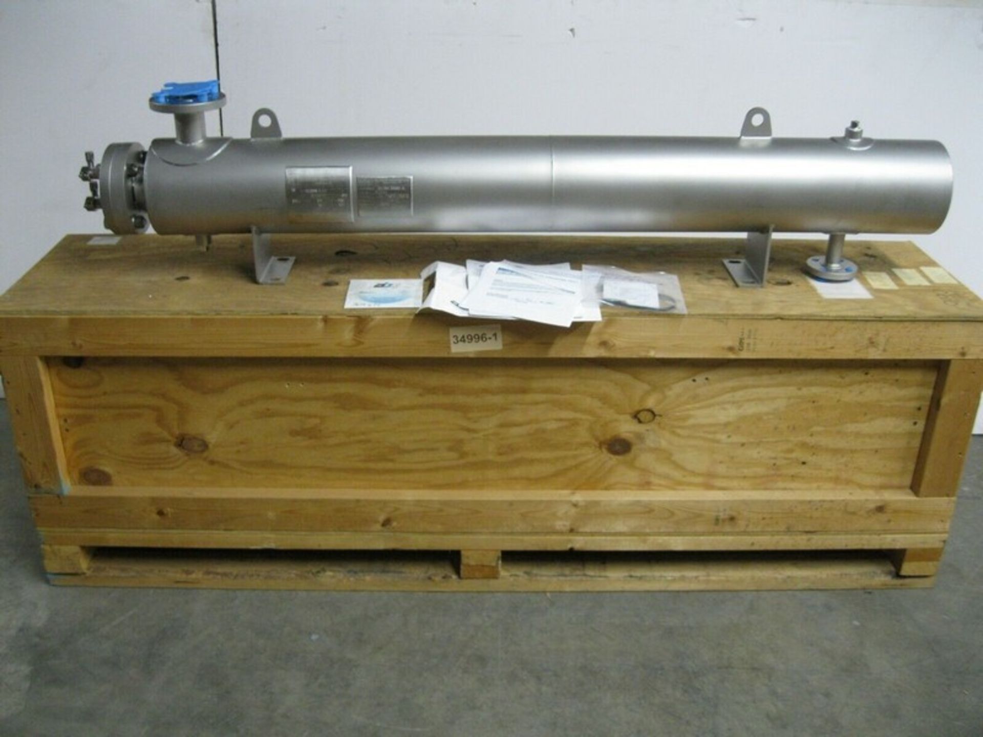 Allegheny Bradford SS HE423300 Heat Exchanger 3.8 Sq Ft NEW (Located Springfield, NH)(Handling