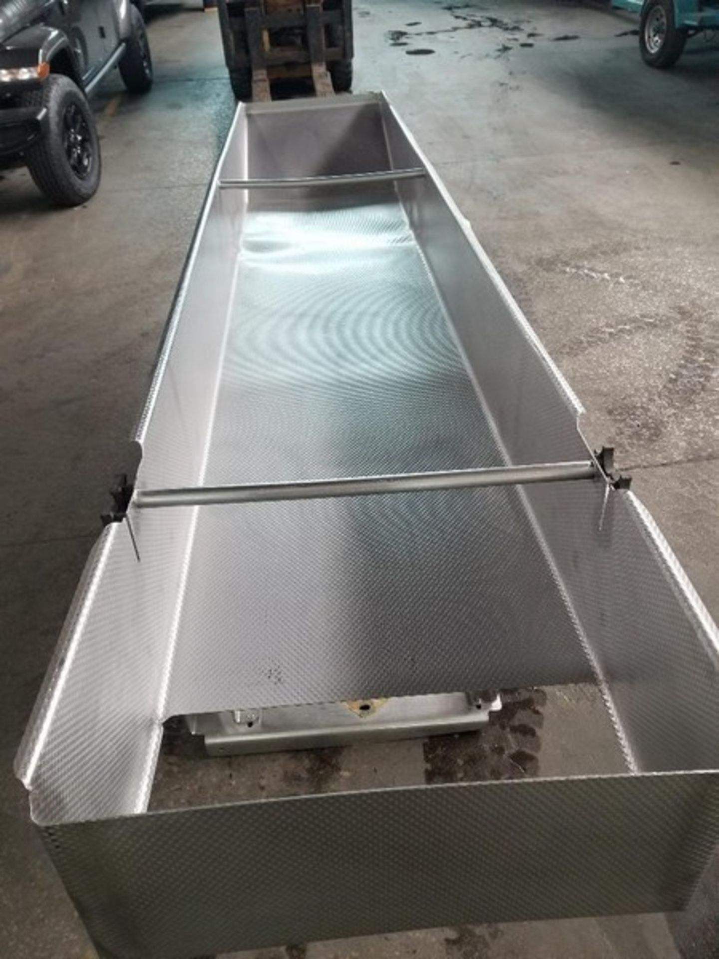 S/S Sanitary Vibratory Scale Feeder, Aprox. 24" W x 132" L. Last Used in Food Industry. Unit Removed - Image 9 of 9
