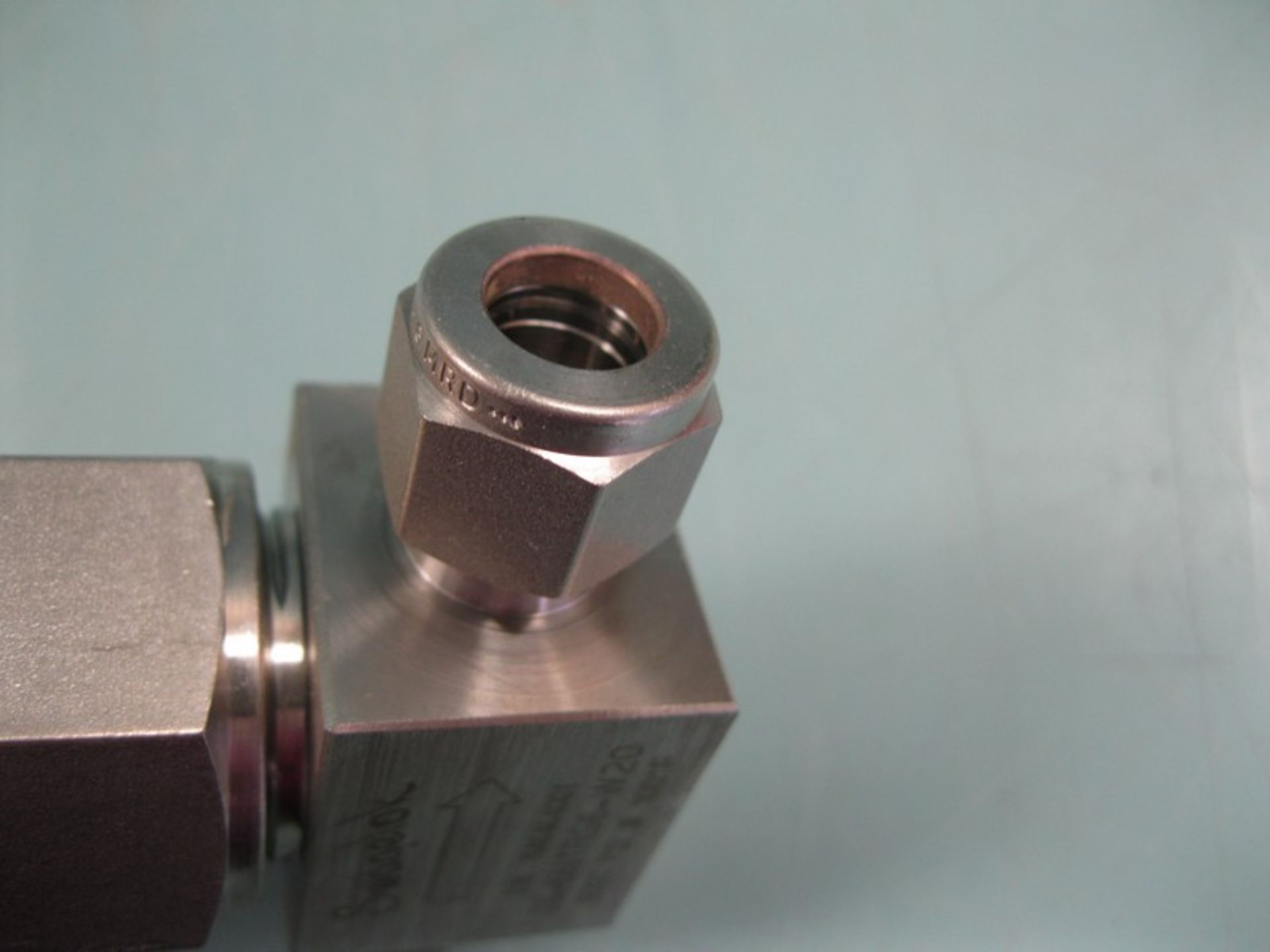 Lot (2) 3/8" Swagelok SS-6NTRS6-W20 Tube-Fitting Needle Valve (Located Springfield, NH)(Handling Fee - Image 2 of 3