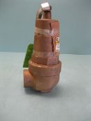 2" x 2-1/2" Apollo RVW61-245 10-618 Bronze Hot Water Relief Valve (Located Springfield, NH)(Handling