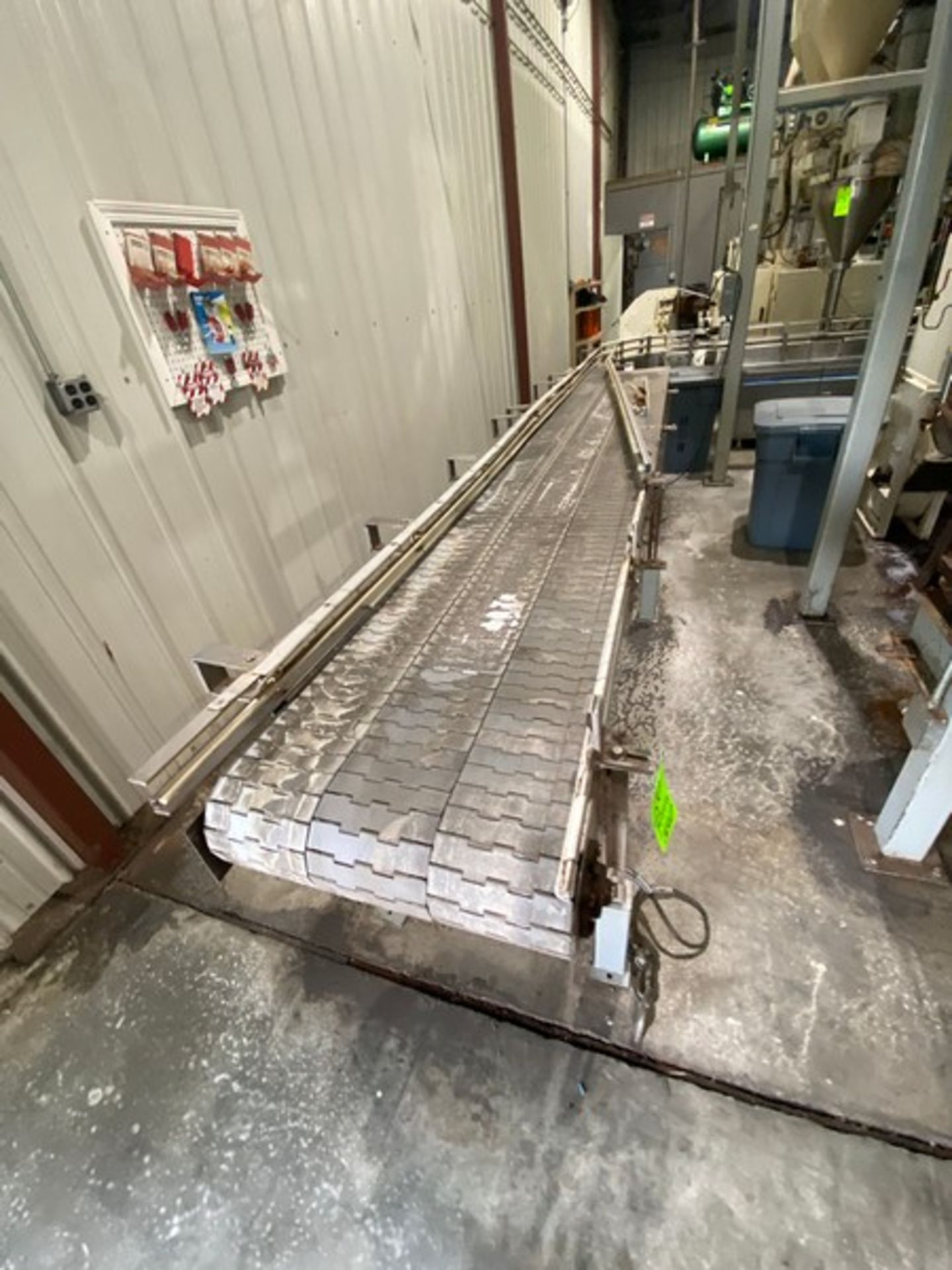 Triple Belt Infeed Conveyor, Aprox. 11 ft. L, with Guides (LOCATED IN ONEONTA, N.Y.) - Image 5 of 6