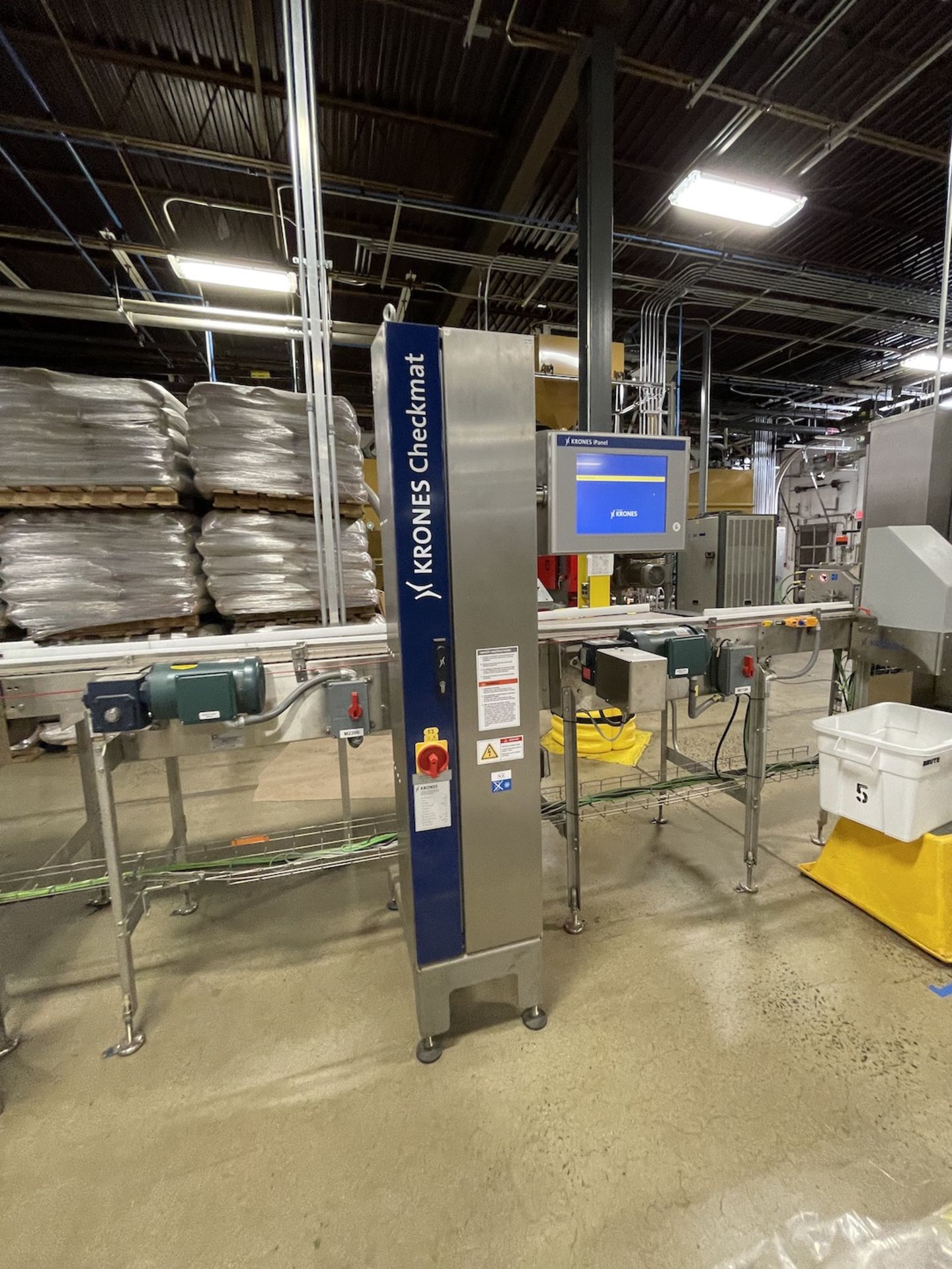KRONES CHECKMAT INSPECTION SYSTEM, TYPE CHECKMAT 7.5 (2019 MFG)(RIGGING: $1,000. LOCATED IN
