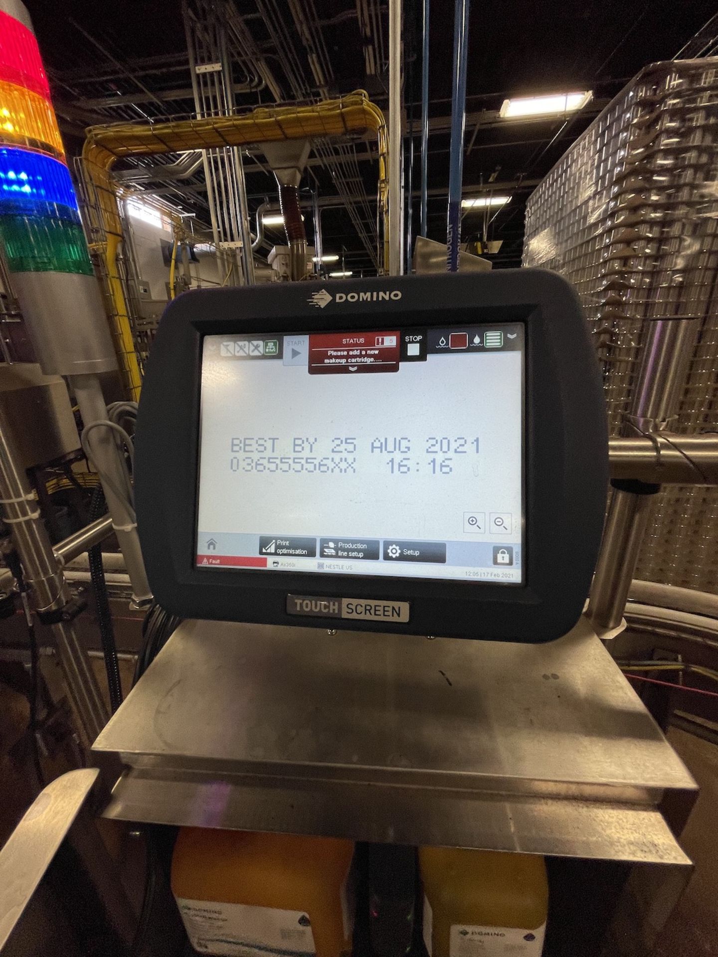 DOMINO DATE CODER MODEL AX 350I (2019 MFG) (RIGGING: $200. LOCATED IN PITTSBURGH, PA) - Image 2 of 4