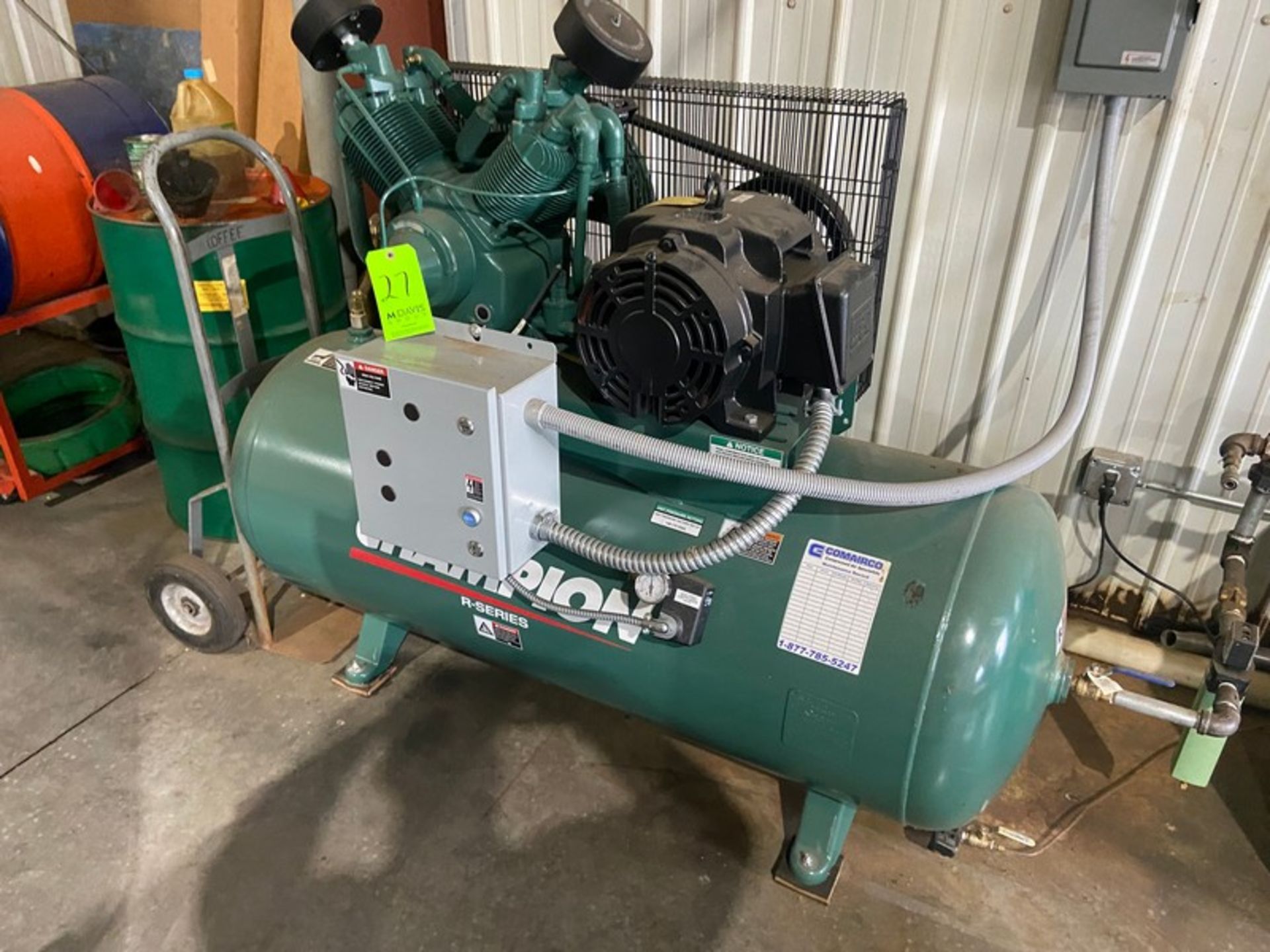 Champion 15 hp Air Compressor, M/N HR15F-12, with SpeedAire Air Dryer (LOCATED IN ONEONTA, N.Y.)
