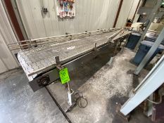 Triple Belt Infeed Conveyor, Aprox. 11 ft. L, with Guides (LOCATED IN ONEONTA, N.Y.)