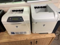 2 Printers: HP LaserJet P4015n+4250n (LOCATED IN MIDDLETOWN, N.Y.)-FOR PACKAGING & SHIPPING QUOTE,