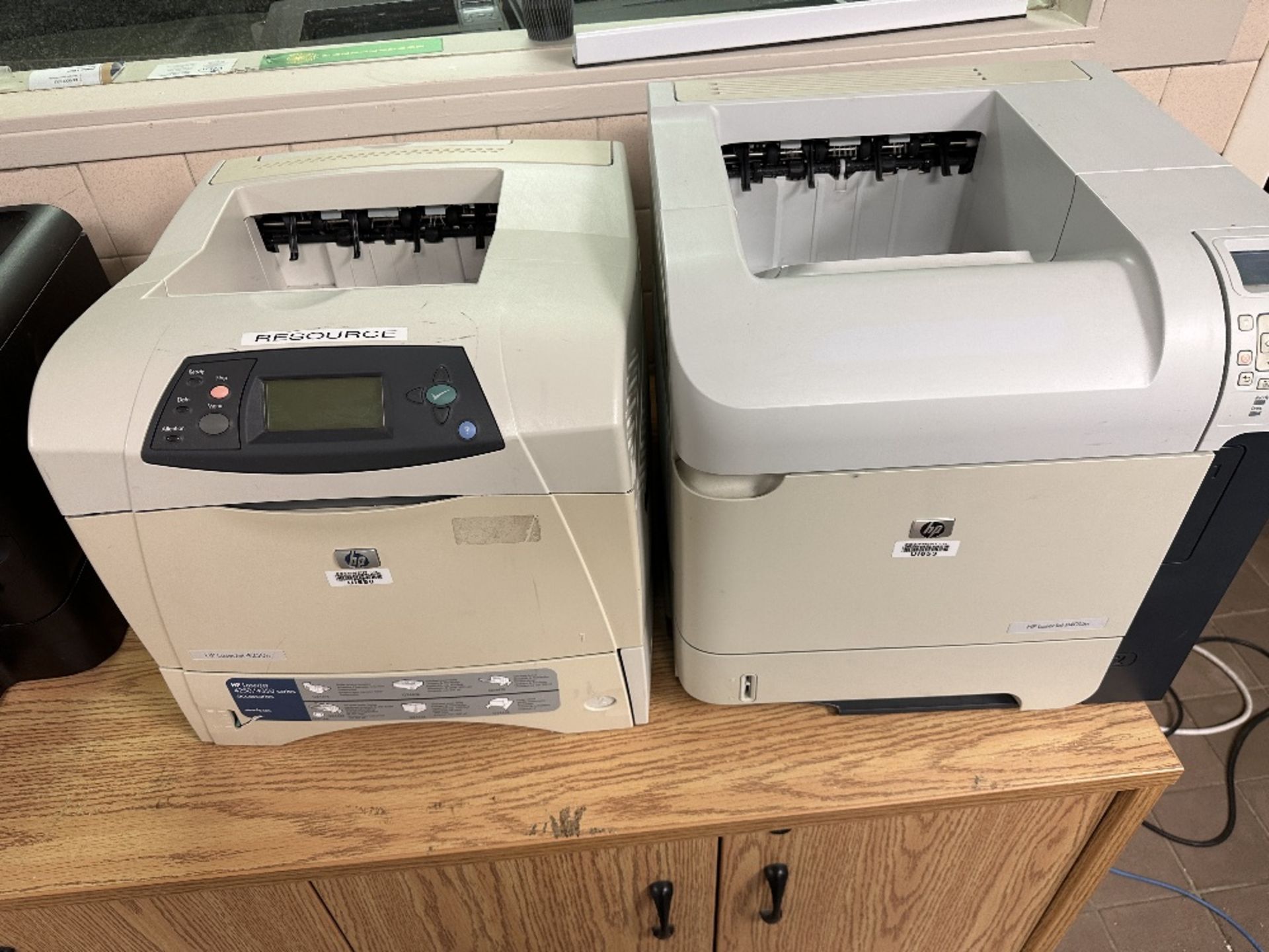 2 Printers: HP LaserJet P4015n+4250n (LOCATED IN MIDDLETOWN, N.Y.)-FOR PACKAGING & SHIPPING QUOTE,