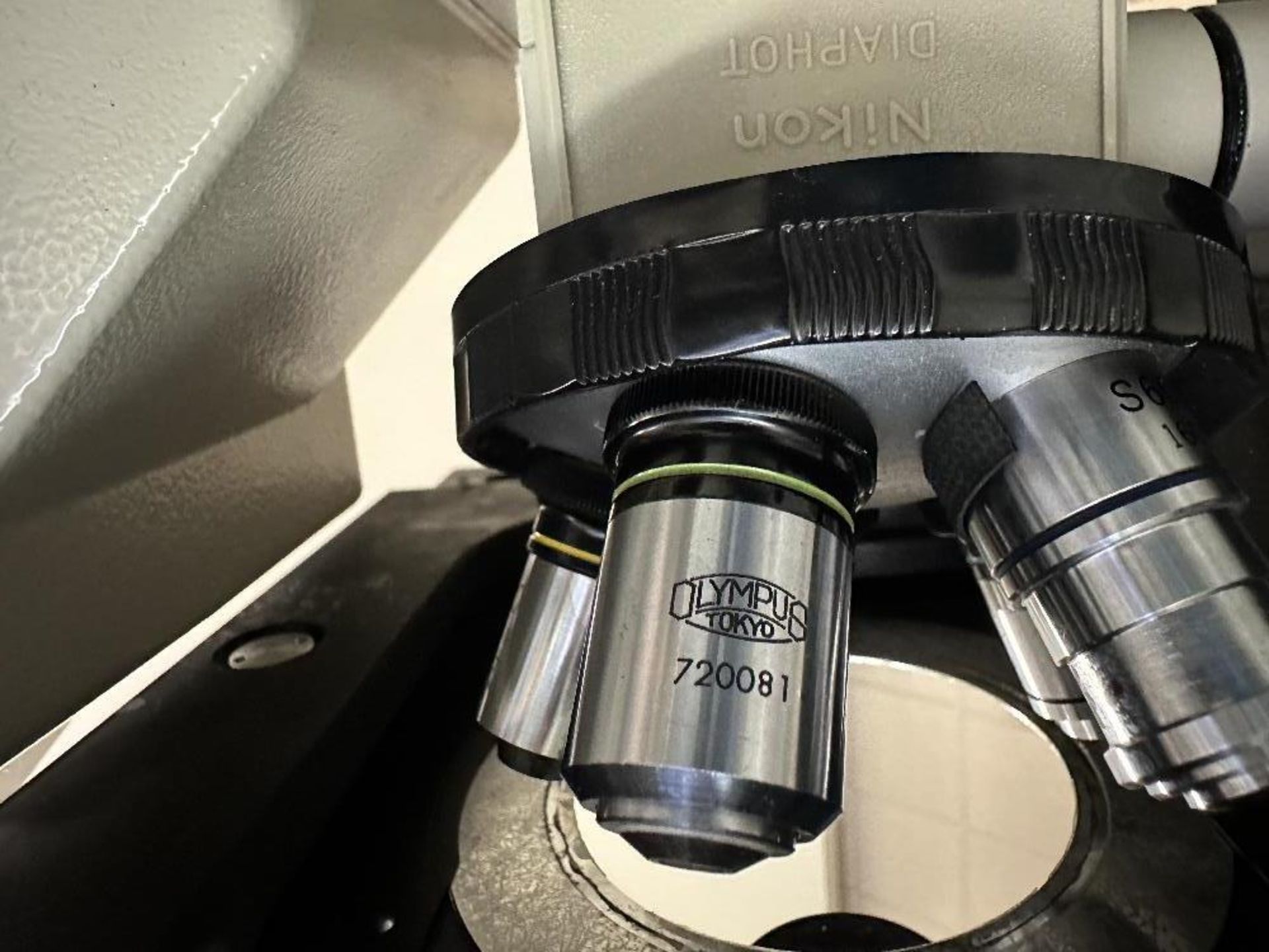 Nikon Diaphot Microscope w/Contrast, Objectives (LOCATED IN MIDDLETOWN, N.Y.)-FOR PACKAGING & - Image 10 of 14