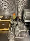 Lot of Assorted Lab Glassware with Stand (LOCATED IN MIDDLETOWN, N.Y.)-FOR PACKAGING & SHIPPING