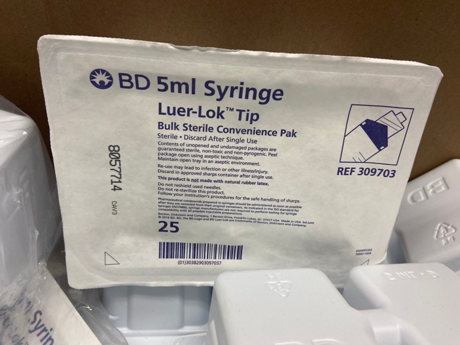 Lot of Assorted NEW BD 5ml Syringe Luer-Lok Tip Bulk Sterile Conveince Pak (LOCATED IN MIDDLETOWN,-