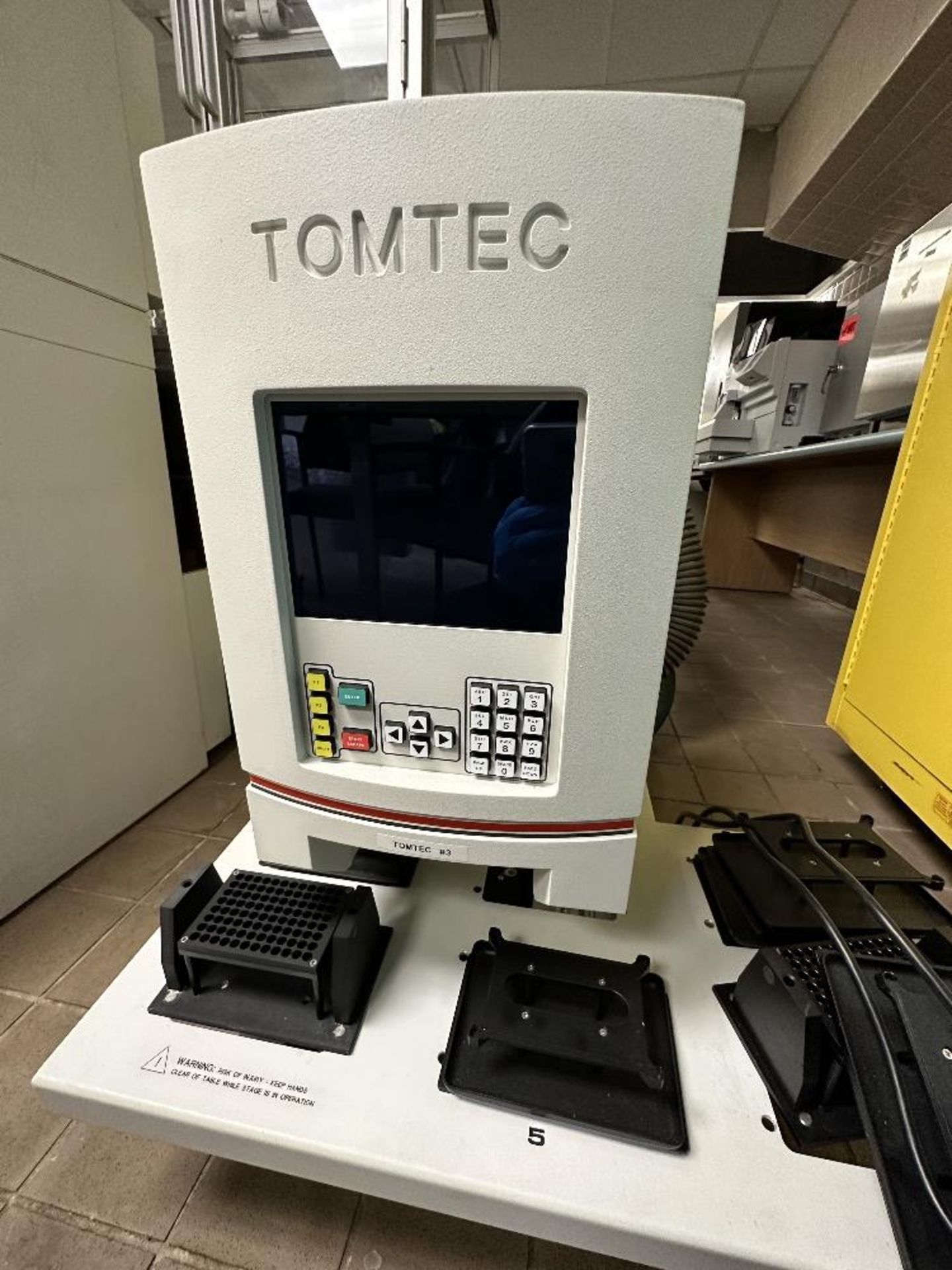 Tomtec Quadra 3 Cherry Picker Automated Liquid (LOCATED IN MIDDLETOWN, N.Y.)-FOR PACKAGING &