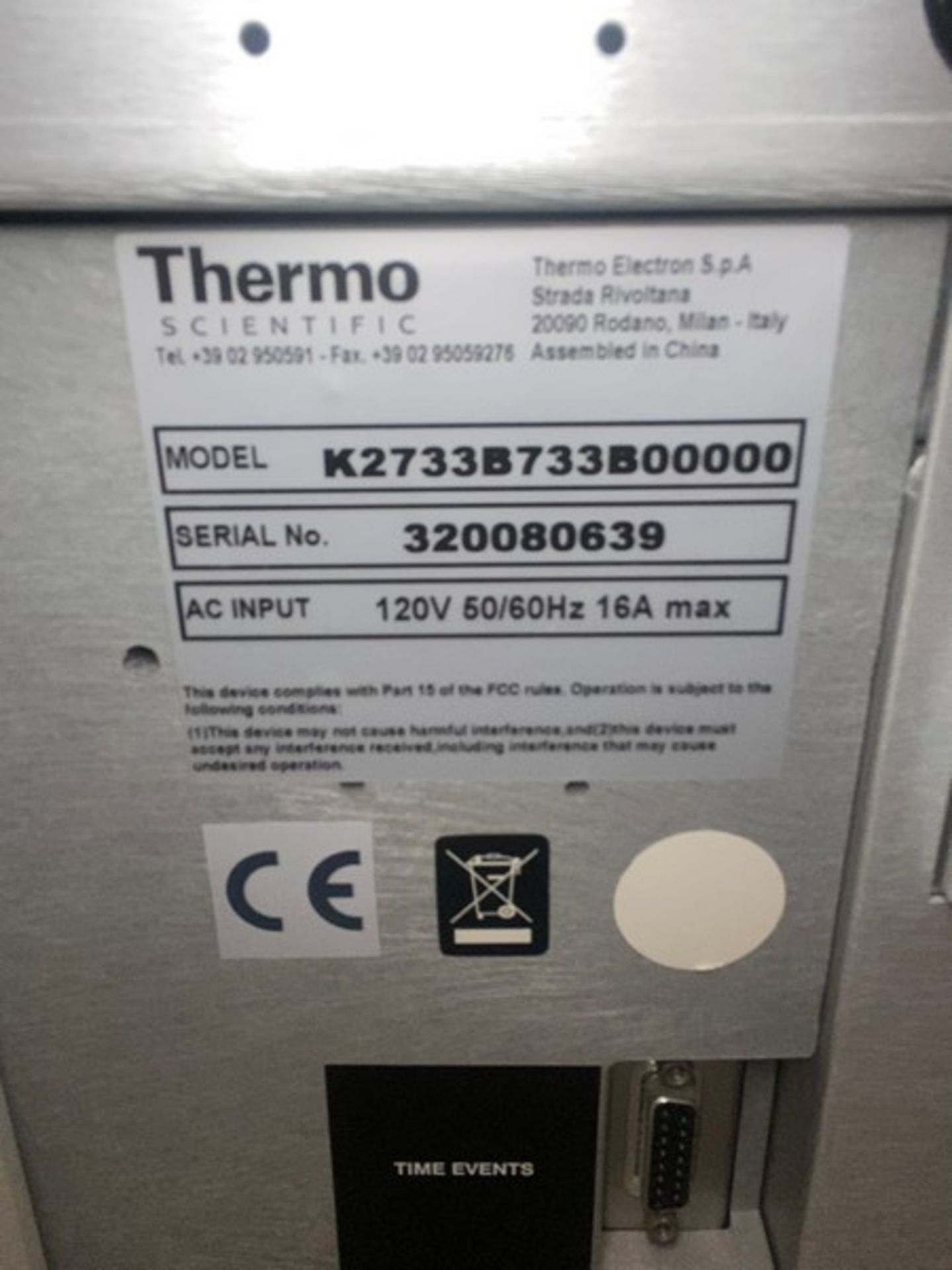 Thermo Scientific Mult-Channel Gas Chromatograph, M/N TRACE GC ULTRA, S/N 320080639 (LOCATED IN- - Image 6 of 6