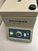 Beckman Microfuge 11 BenchTop Centrifuge (LOCATED IN MIDDLETOWN, N.Y.)-FOR PACKAGING & SHIPPING