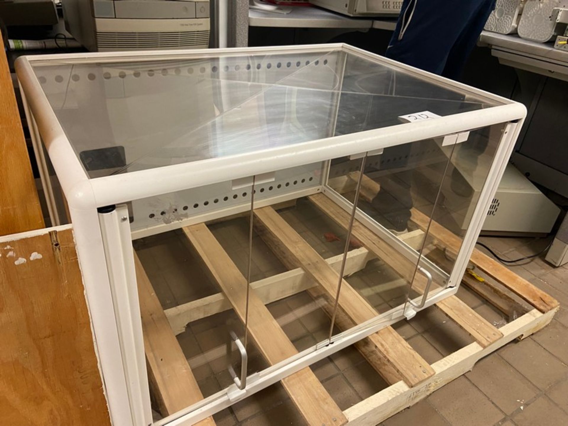 Plexi-Glass Lab Enclosure, with Frame (LOCATED IN MIDDLETOWN, N.Y.)-FOR PACKAGING & SHIPPING