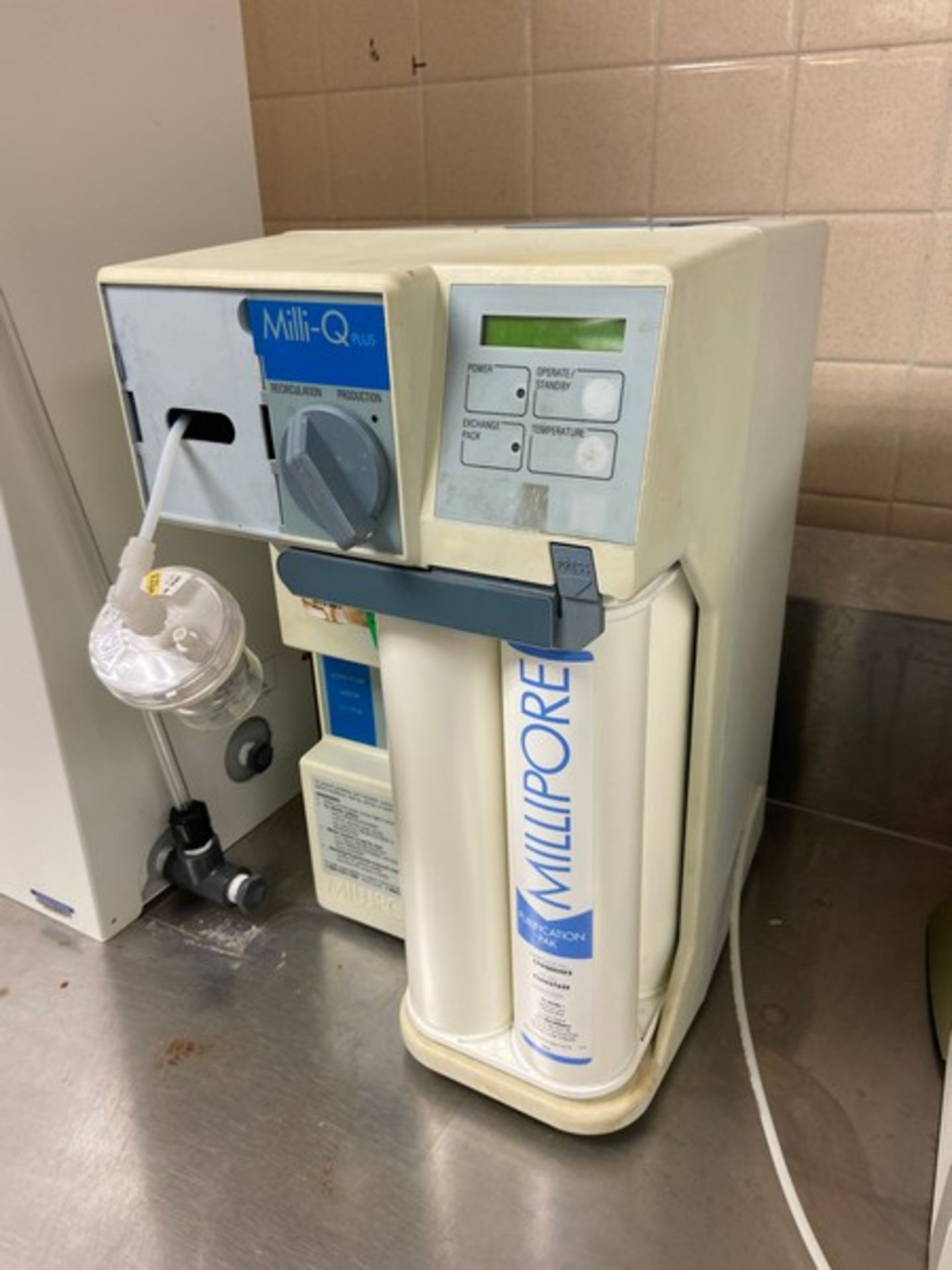 Millipore Milli-Q Water Purification System, Cat. No. ZD5211584, S/N F2BM72314T (LOCATED IN-FOR