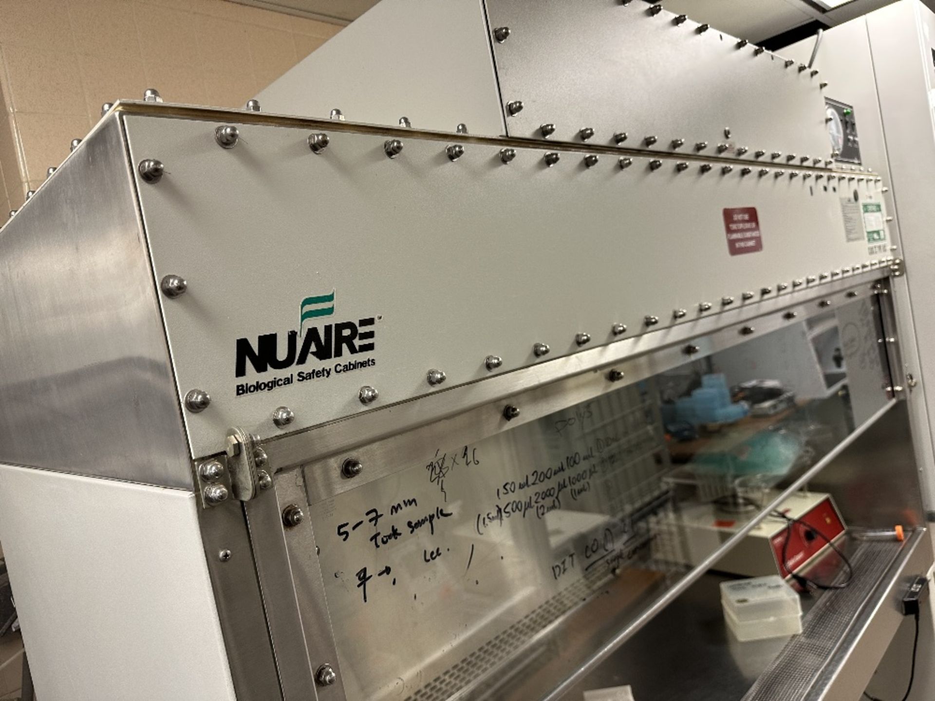 Nuaire 72" Class II Type A/B3 Biological Safety Cabinet (LOCATED IN MIDDLETOWN, N.Y.)-FOR - Image 6 of 7