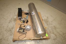 Pallet of Assorted Wright 57" L x 12" W S/S Receiver/Expansion Tank, with Assorted Plumbing