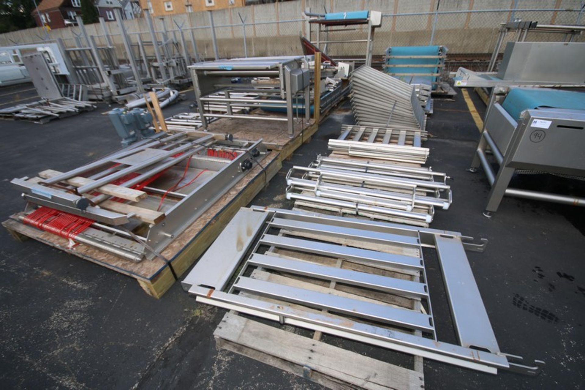 Large Lot of S/S Bakery Sheeting Conveyor System, Aprox. 250' Total Sections, 27" & 43" Wide Belt - Image 5 of 6