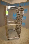 Lot of (5) FME 28" W x 36" D x 70" H S/S Bakery Racks, with 15 Position 26" W x 36" L Shelves(INV#