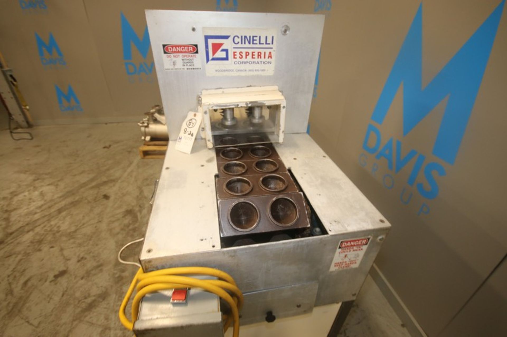Cinelli 2-Lane Kaiser Roll Dough Press M/N CG 182, S/N 000H-774, 115 Volts, 1 Phase, with Aprox. 8- - Image 3 of 9
