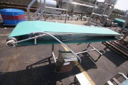 Aprox. 98" L x 38" H S/S Belt Conveyor with 16" W Belt, (No Drive) (INV#96698) (Located @ the MDG