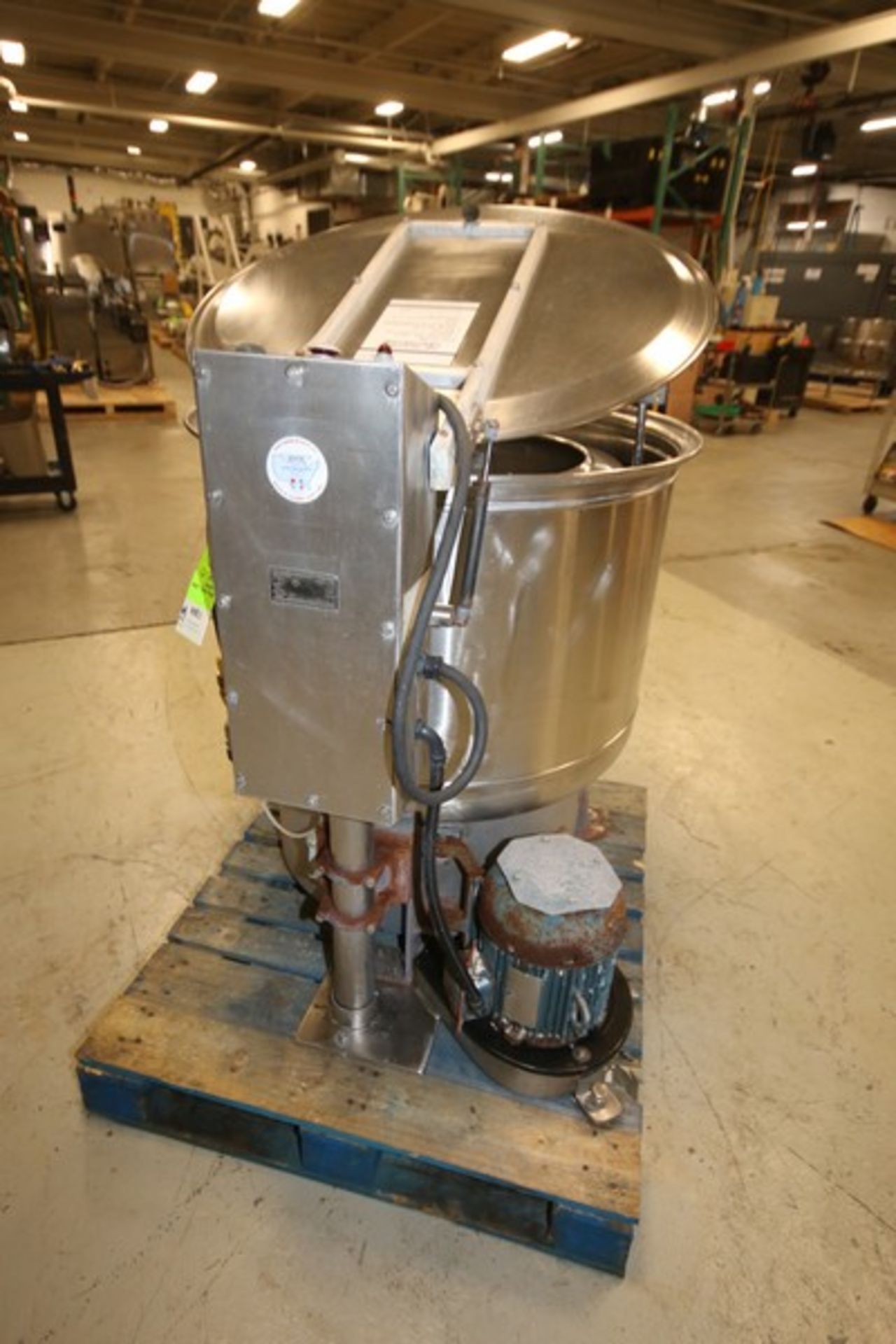 Bock Processing S/S Basket Centrifuge, Model FP-90-A, SN FP903222, with 34" W x 25" D Chamber with - Image 5 of 10