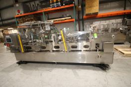 2008 PAC Tec 4 - Wide S/S Cup Filler, SN 2201, with 4 1/4" W Change Parts, Cup Inserter, Tamper