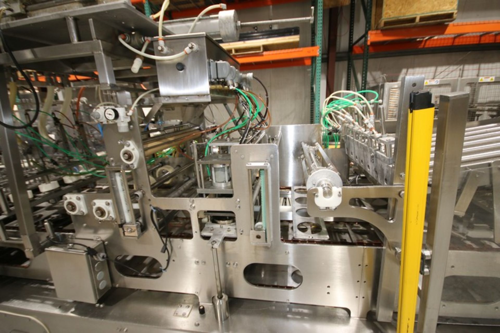 2008 PAC Tec 4 - Wide S/S Cup Filler, SN 2201, with 4 1/4" W Change Parts, Cup Inserter, Tamper - Image 3 of 13