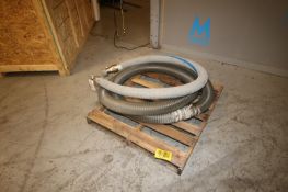 Sanitary Couplers Transfer Hose, with Snap On Attachments, Aprox. 6' L, with Additional Hose (INV#