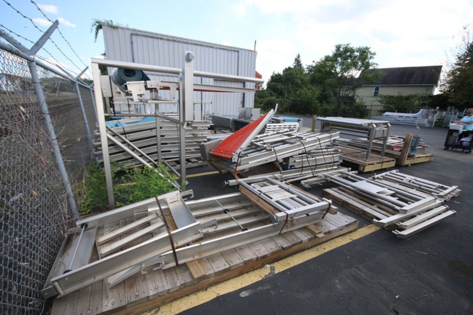 Large Lot of S/S Bakery Sheeting Conveyor System, Aprox. 250' Total Sections, 27" & 43" Wide Belt - Image 6 of 6