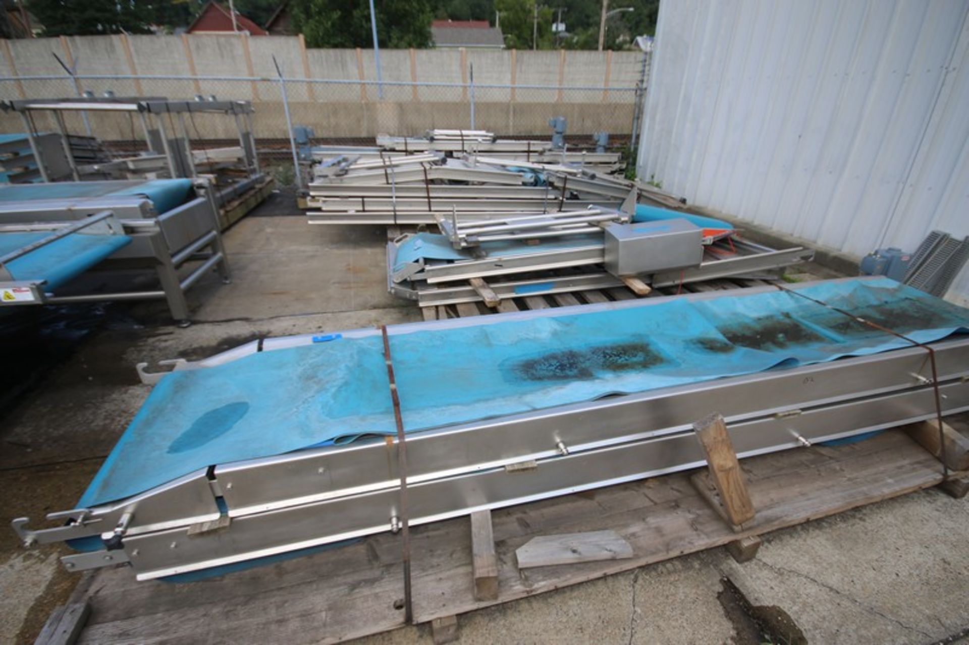 Large Lot of S/S Bakery Sheeting Conveyor System, Aprox. 250' Total Sections, 27" & 43" Wide Belt - Image 3 of 6