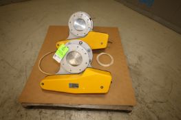 Lot of (2) Mucon 6" x 5.5" Pneumatic Disc Valves, SN 458, 2427 (INV#66924)(Located at the MDG