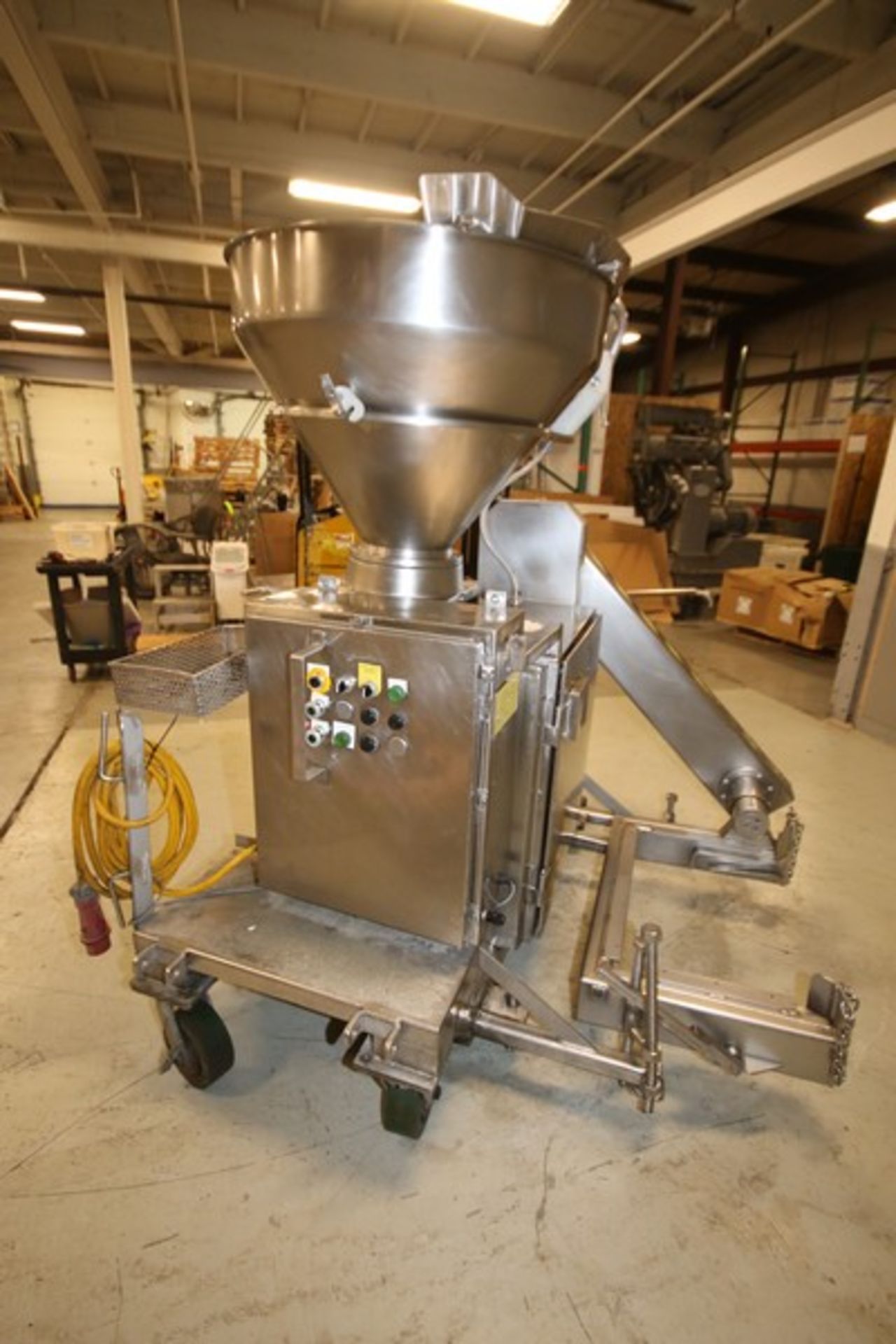 Handtmann S/S Vacuum Filler, with 40" W Hopper, Allen Bradley Compact Logix L24ER PLC Controls, - Image 4 of 15