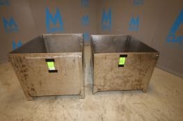 Lot of (2) 40" W x 46" L x 30" D S/S Totes with Drain (INV#87106)(Located @ the MDG Auction Showroom